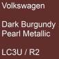 Preview: Volkswagen, Dark Burgundy Pearl Metallic, LC3U / R2.